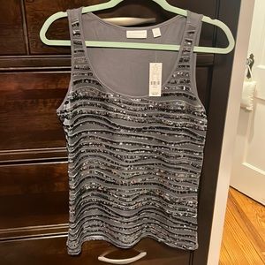 Sequin tank. New with tags. Size S. Beautiful